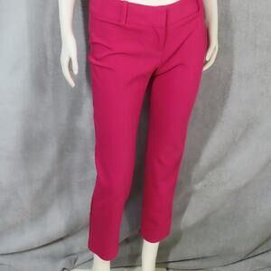 White House Black Market Fuchsia Ankle Pants Size 2